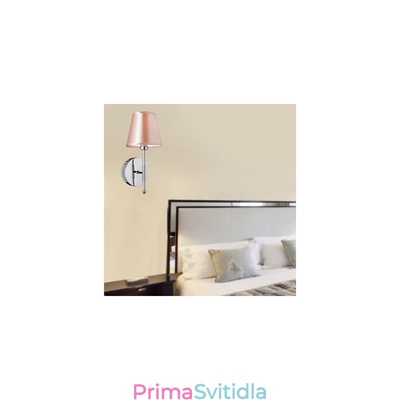 Jednoduché nástěnné svítidlo v teplém světle