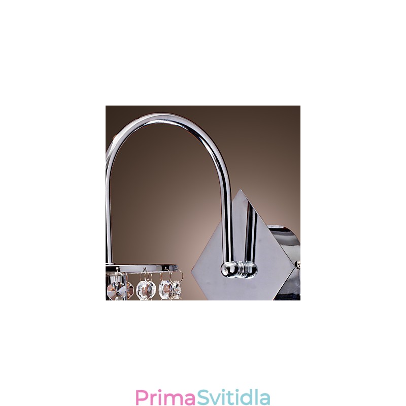 Nástěnné svítidlo s elegantní křišťálovou kapkou