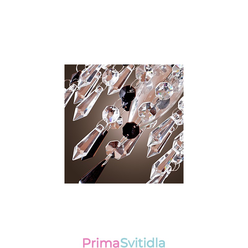 Nástěnné svítidlo s elegantní křišťálovou kapkou