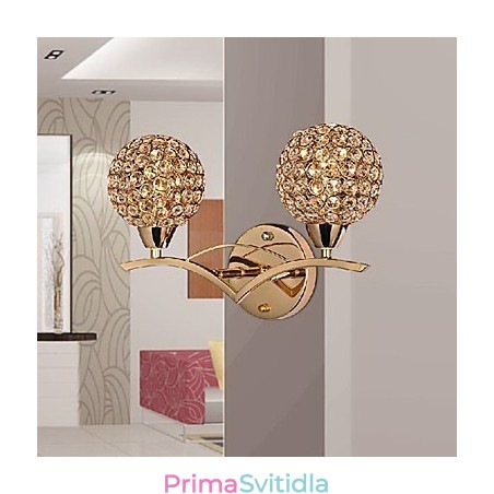 Moderní elegantní nástěnné světlo ve 2 světlech Moderní elegantní nástěnné světlo ve 2 světlech