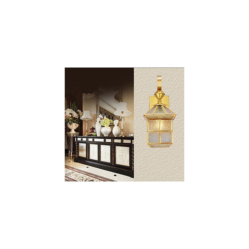 Venkovní lampa Zahradní lampa Venkovní lampa Plná měděná lampa