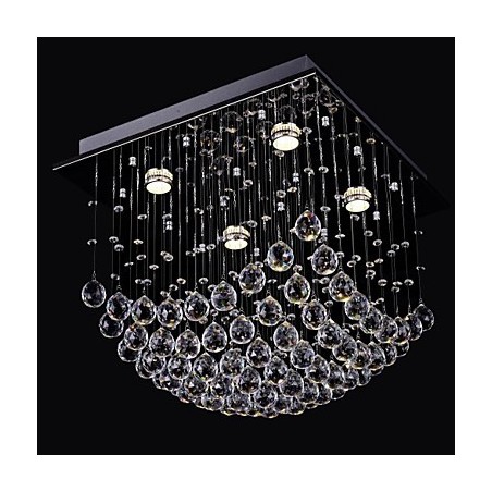 Elegantní čínský křišťálový lustr se 4 světly se zapuštěnou montáží Elegantní čínský křišťálový lustr se 4 světly se zapuštěnou montáží