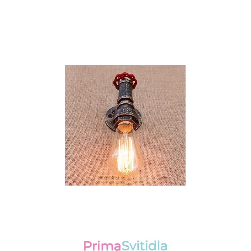 Dekorativní nástěnné malé nástěnné svítidlo Nostalgie Simple Water Pipe