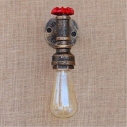 Dekorativní nástěnné malé nástěnné svítidlo Nostalgie Simple Water Pipe