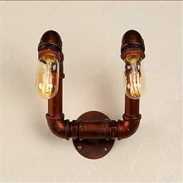 Americká barová nástěnná lampa do ložnice Xiang s vodní dýmkou Retro průmyslová železná nástěnná lampa