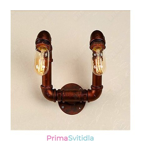 Americká barová nástěnná lampa do ložnice Xiang s vodní dýmkou Retro průmyslová železná nástěnná lampa Americká barová nástěnná lampa do ložnice Xiang s vodní dýmkou Retro průmyslová železná nástěnná lampa