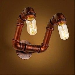 Americká barová nástěnná lampa do ložnice Xiang s vodní dýmkou Retro průmyslová železná nástěnná lampa