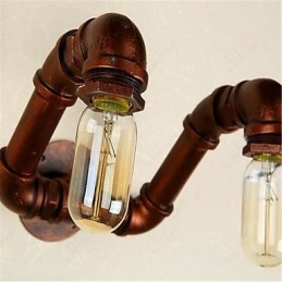 Americká barová nástěnná lampa do ložnice Xiang s vodní dýmkou Retro průmyslová železná nástěnná lampa
