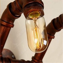 Americká barová nástěnná lampa do ložnice Xiang s vodní dýmkou Retro průmyslová železná nástěnná lampa