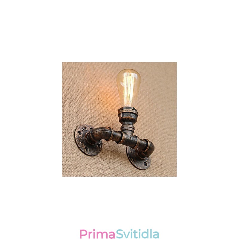 Dekorativní nástěnné malé nástěnné svítidlo Nostalgie Simple Water Pipe