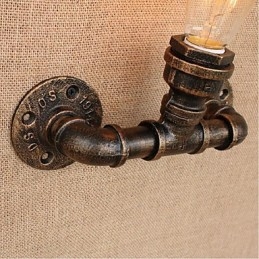 Dekorativní nástěnné malé nástěnné svítidlo Nostalgie Simple Water Pipe