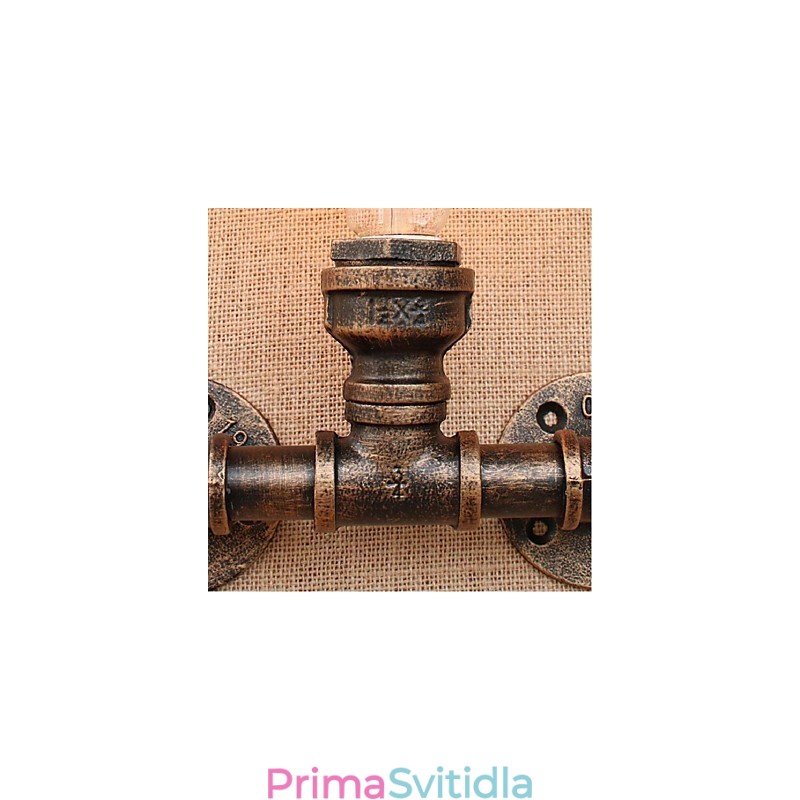 Dekorativní nástěnné malé nástěnné svítidlo Nostalgie Simple Water Pipe
