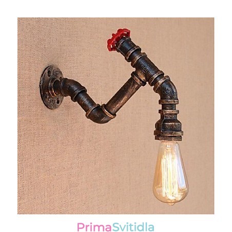 Dekorativní nástěnné malé nástěnné svítidlo Nostalgie Simple Water Pipe Dekorativní nástěnné malé nástěnné svítidlo Nostalgie Simple Water Pipe