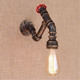 Dekorativní nástěnné malé nástěnné svítidlo Nostalgie Simple Water Pipe