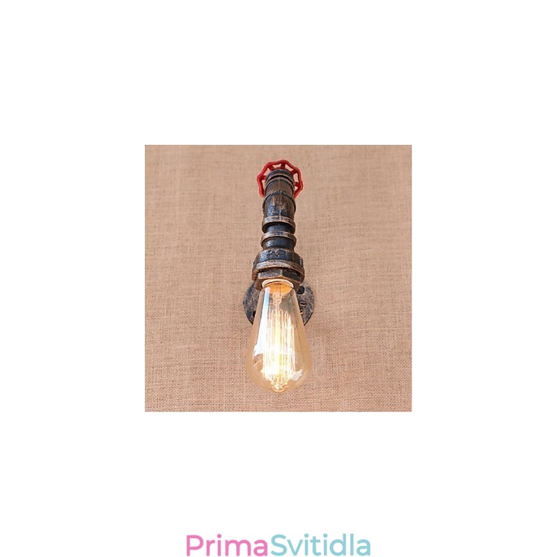 Dekorativní nástěnné malé nástěnné svítidlo Nostalgie Simple Water Pipe