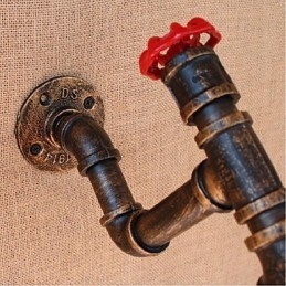 Dekorativní nástěnné malé nástěnné svítidlo Nostalgie Simple Water Pipe