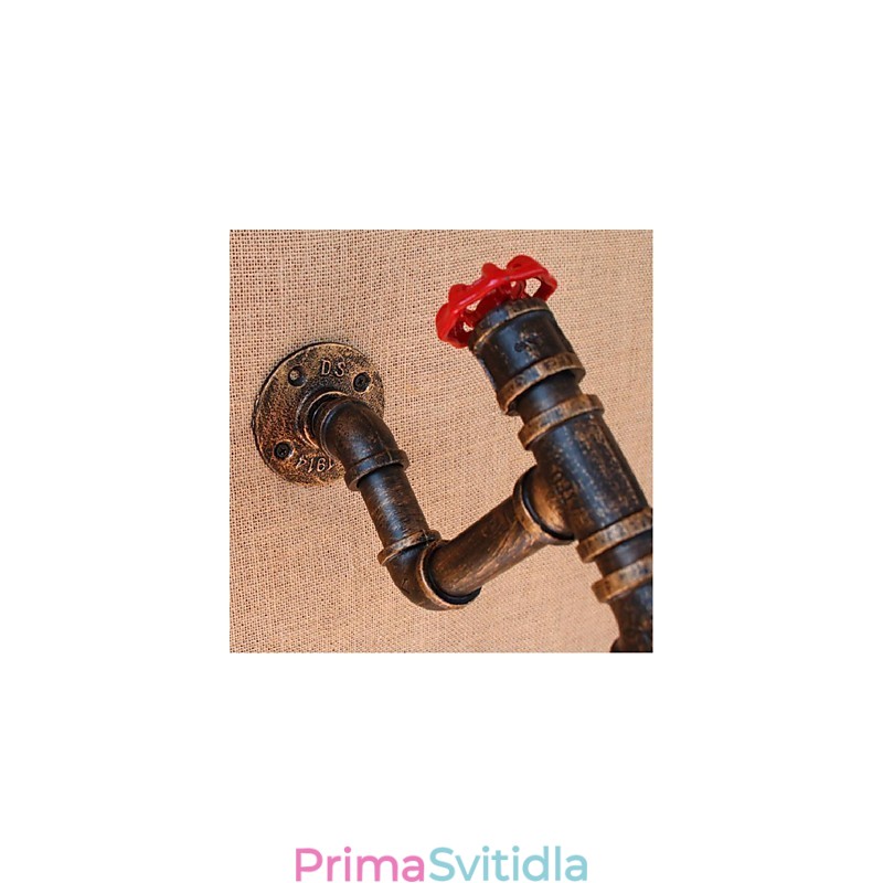 Dekorativní nástěnné malé nástěnné svítidlo Nostalgie Simple Water Pipe