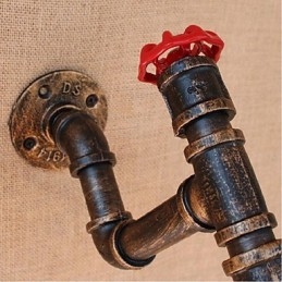 Dekorativní nástěnné malé nástěnné svítidlo Nostalgie Simple Water Pipe