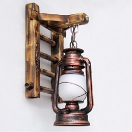 Čínská retro nostalgie kreativní osvětlení petrolejové lampy svítidla Nástěnné nástěnné svítidlo
