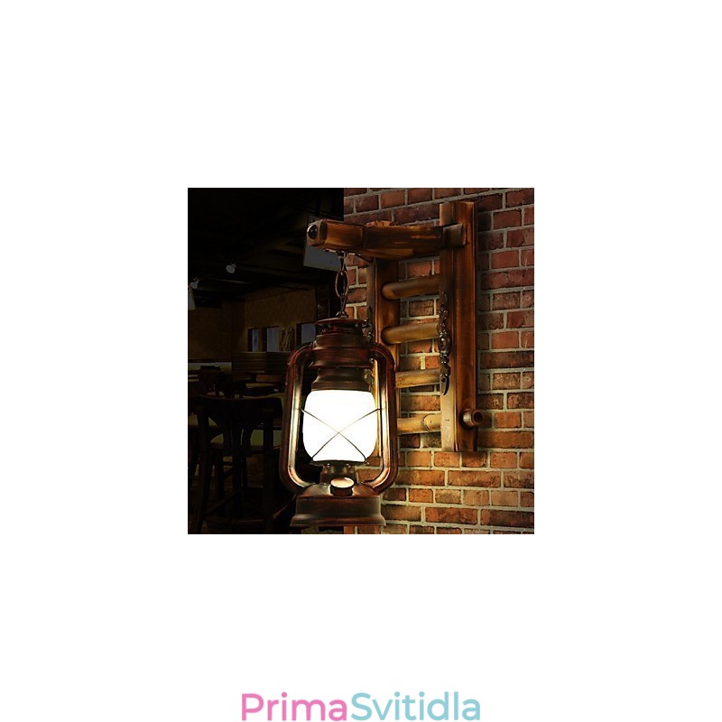 Čínská retro nostalgie kreativní osvětlení petrolejové lampy svítidla Nástěnné nástěnné svítidlo