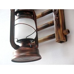 Čínská retro nostalgie kreativní osvětlení petrolejové lampy svítidla Nástěnné nástěnné svítidlo