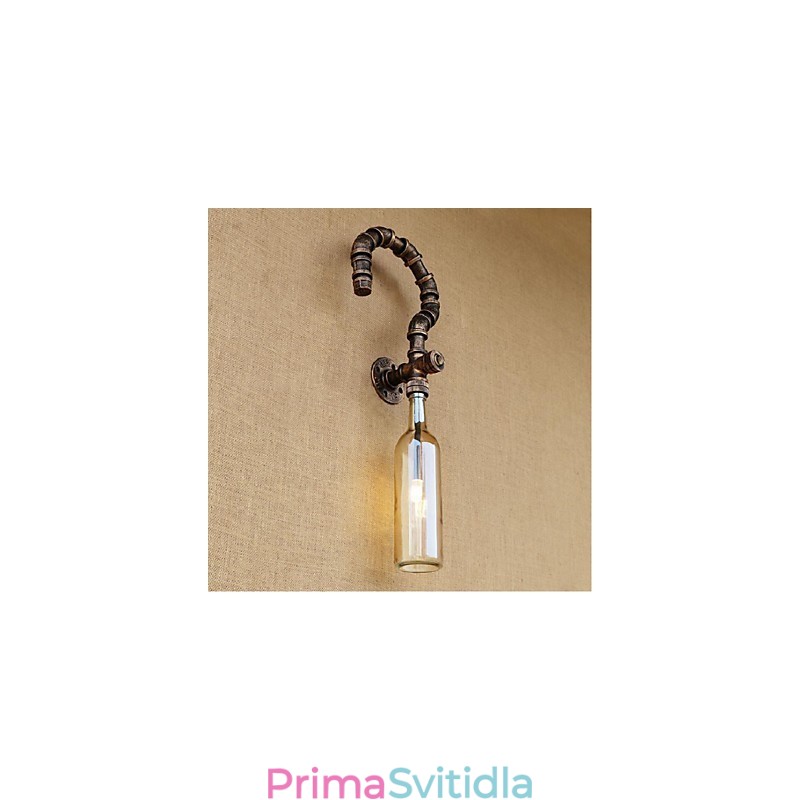 Retro American Village Kreativní průmysl Vítr Designer Láhev na vodu Nástěnná lampa Nástěnné světlo Jantarové