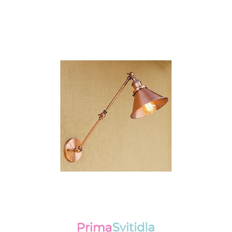 Dlouhé rameno Poloviční rez Retro Creative Nostalgické Skládací nástěnné svítidlo Nástěnné svítidlo