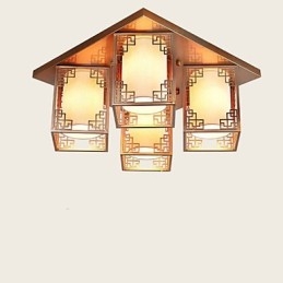 Čínský styl lampy železné stropní osvětlení atmosféra