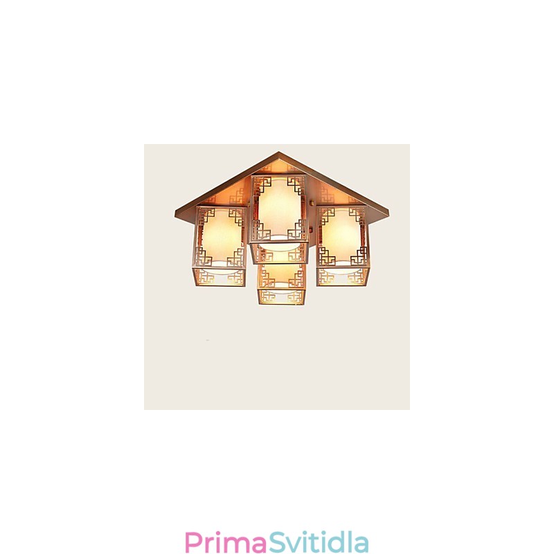 Čínský styl lampy železné stropní osvětlení atmosféra