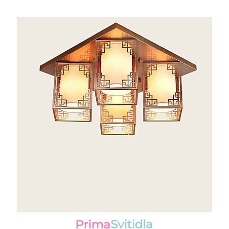 Čínský styl lampy železné stropní osvětlení atmosféra