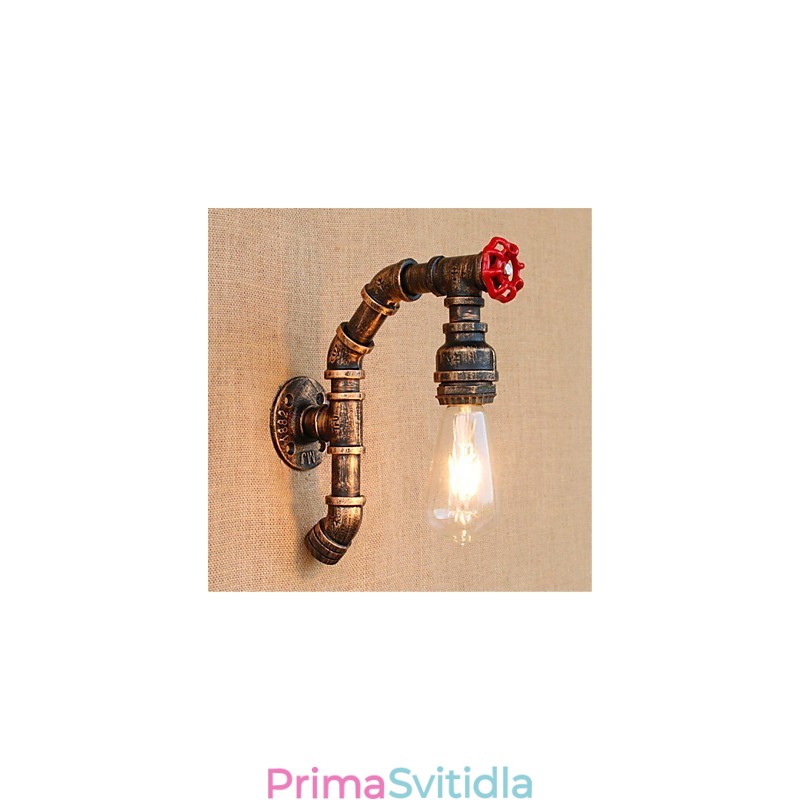 Rustic Lodge Antique Mosazný prvek pro nástěnné svítidlo s okolním osvětlením