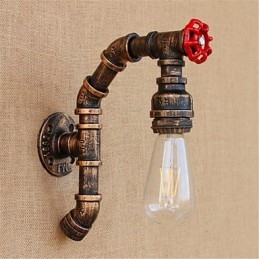 Rustic Lodge Antique Mosazný prvek pro nástěnné svítidlo s okolním osvětlením