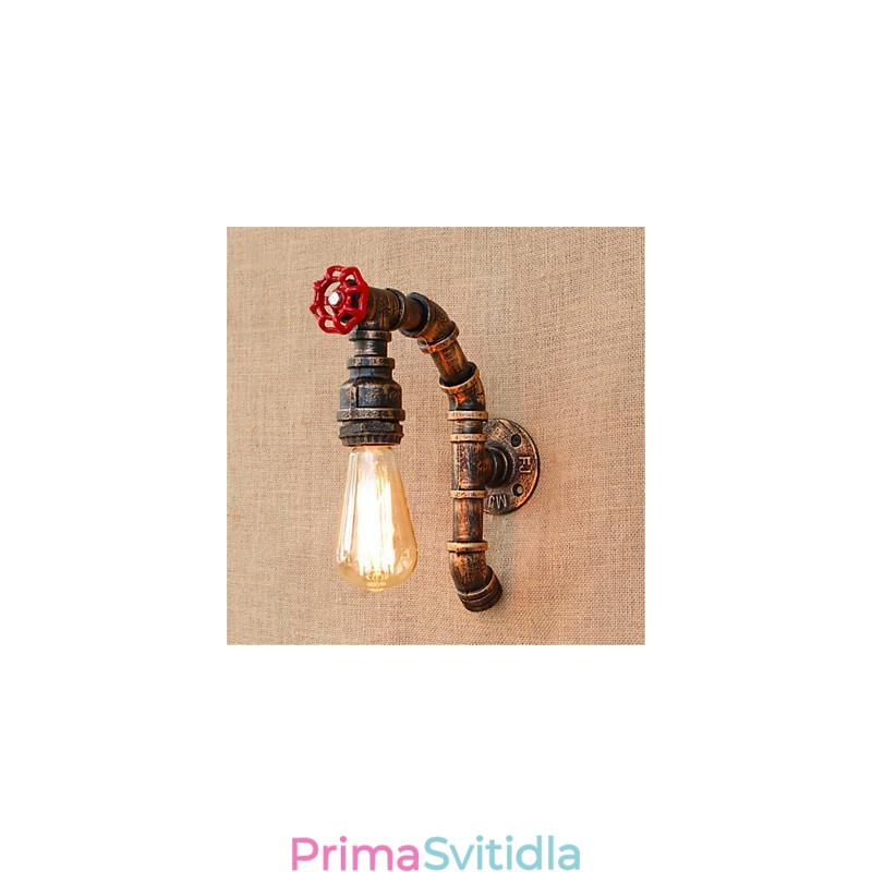 Rustic Lodge Antique Mosazný prvek pro nástěnné svítidlo s okolním osvětlením
