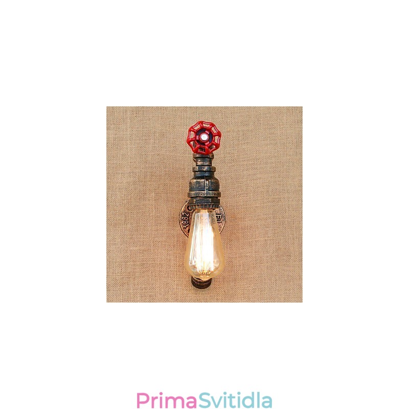 Rustic Lodge Antique Mosazný prvek pro nástěnné svítidlo s okolním osvětlením