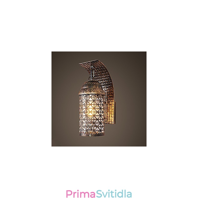 Nástěnné svítidlo ve stylu rustikální Lodge pro nástěnné svítidlo s uplight nástěnným svítidlem