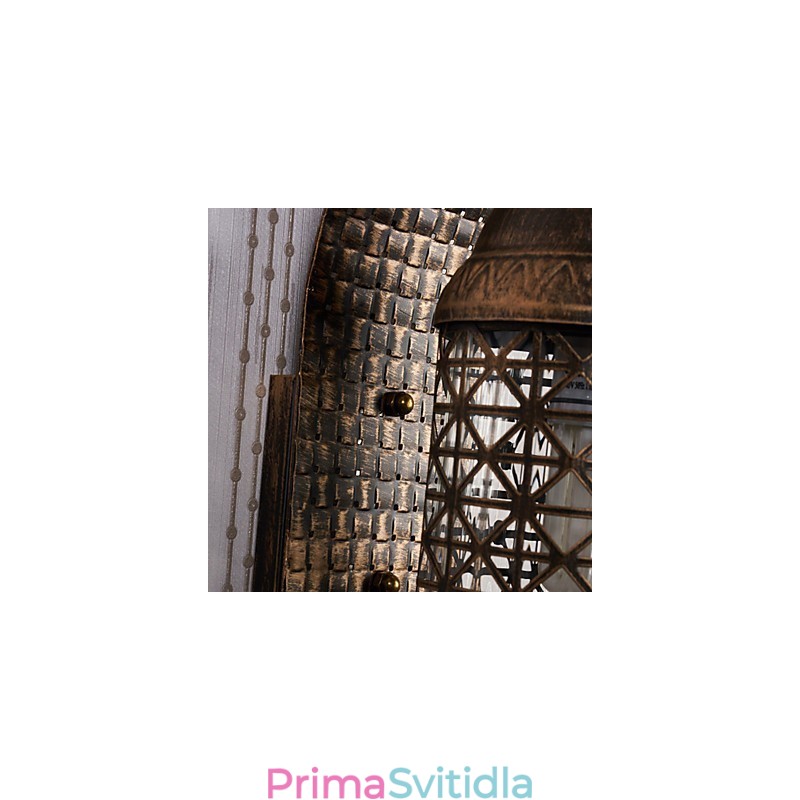 Nástěnné svítidlo ve stylu rustikální Lodge pro nástěnné svítidlo s uplight nástěnným svítidlem