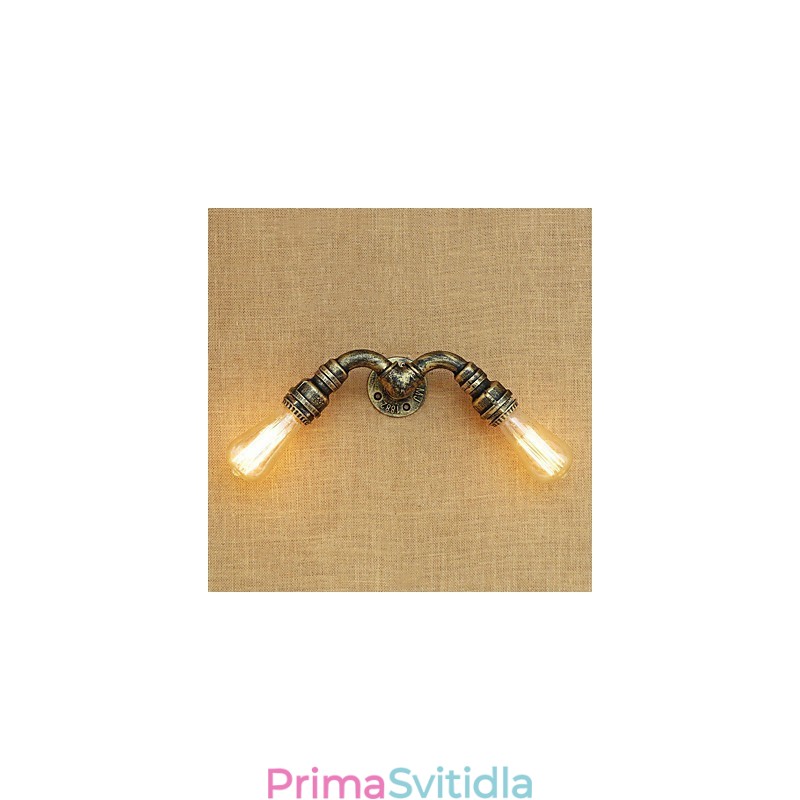 Funkce country retro malby pro nástěnné svítidlo s okolním osvětlením v mini stylu