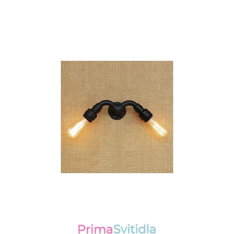 Funkce country retro malby pro nástěnné svítidlo s okolním osvětlením v mini stylu