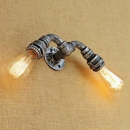 Funkce country retro malby pro nástěnné svítidlo s okolním osvětlením v mini stylu