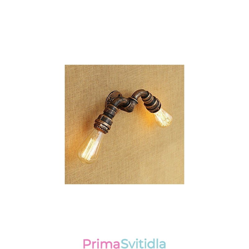 Funkce country retro malby pro nástěnné svítidlo s okolním osvětlením v mini stylu
