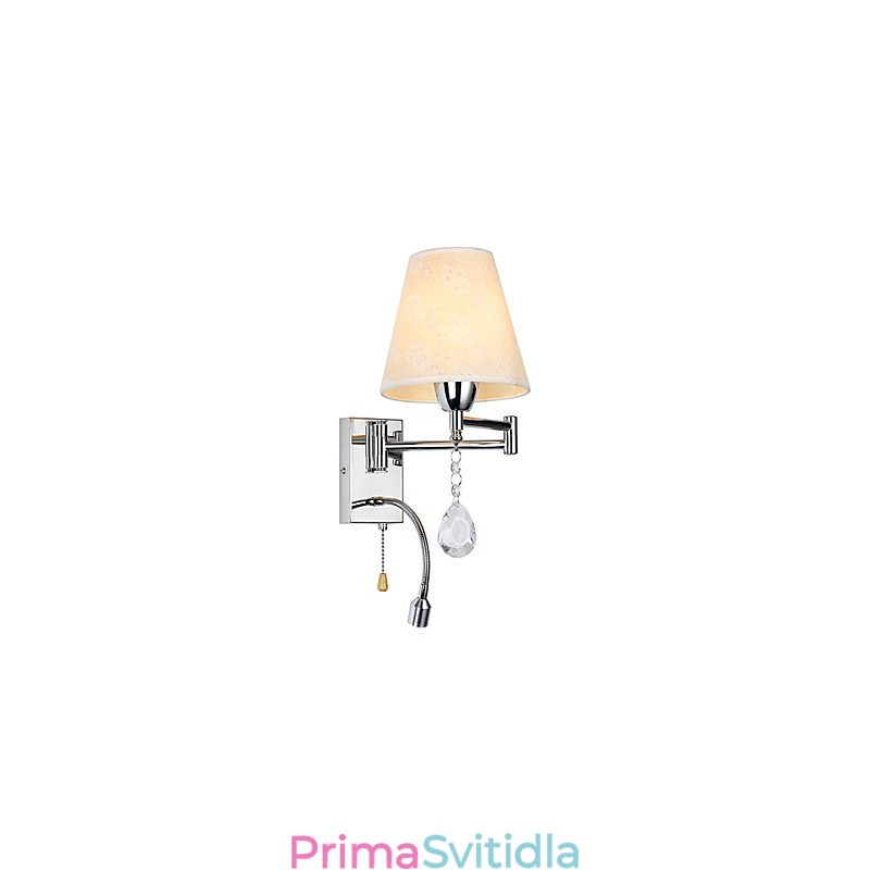 Nástěnná lampa do ložnice Lampička na čtení Látková lampa