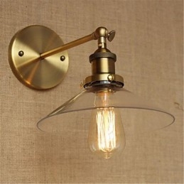 Moderní moderní country retro starožitný mosazný prvek pro ambientní nástěnné osvětlení v mini stylu