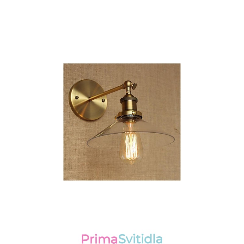 Moderní moderní country retro starožitný mosazný prvek pro ambientní nástěnné osvětlení v mini stylu
