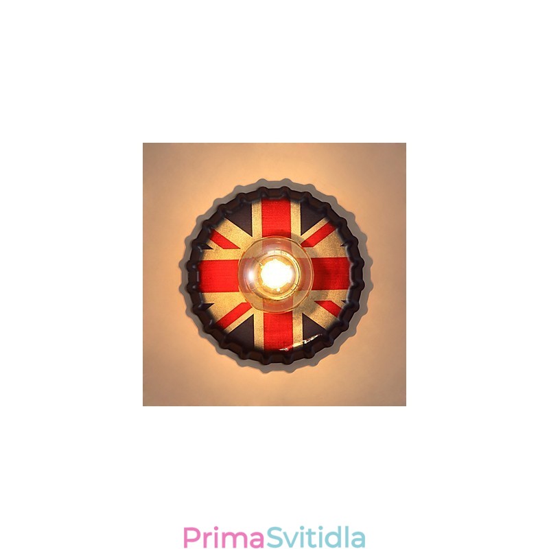 Tradiční klasická rustikální venkovská malba pro nástěnné nástěnné svítidlo s okolním osvětlením v mini stylu