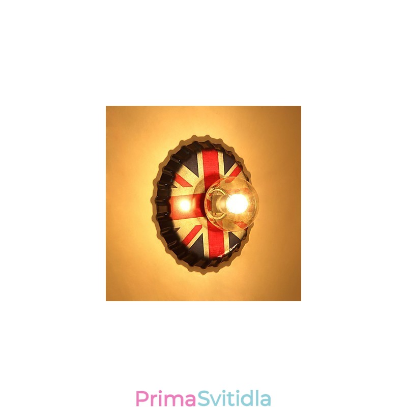 Tradiční klasická rustikální venkovská malba pro nástěnné nástěnné svítidlo s okolním osvětlením v mini stylu