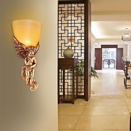 Moderní současná tradiční klasická rustikální malba Lodge pro okolní světlo v mini stylu