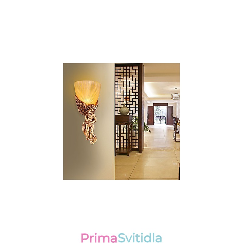 Moderní současná tradiční klasická rustikální malba Lodge pro okolní světlo v mini stylu