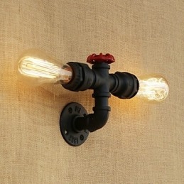 Funkce country retro malby pro nástěnné svítidlo s okolním osvětlením v mini stylu