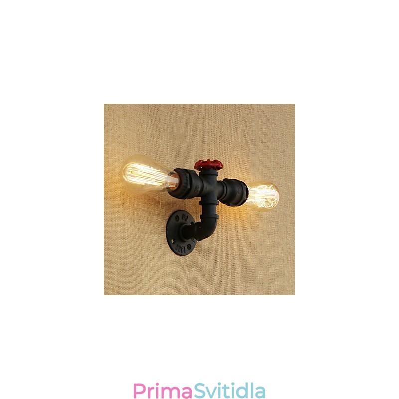 Funkce country retro malby pro nástěnné svítidlo s okolním osvětlením v mini stylu