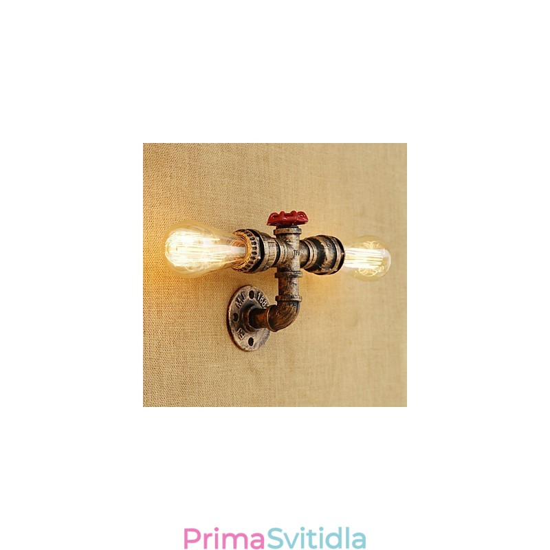 Funkce country retro malby pro nástěnné svítidlo s okolním osvětlením v mini stylu